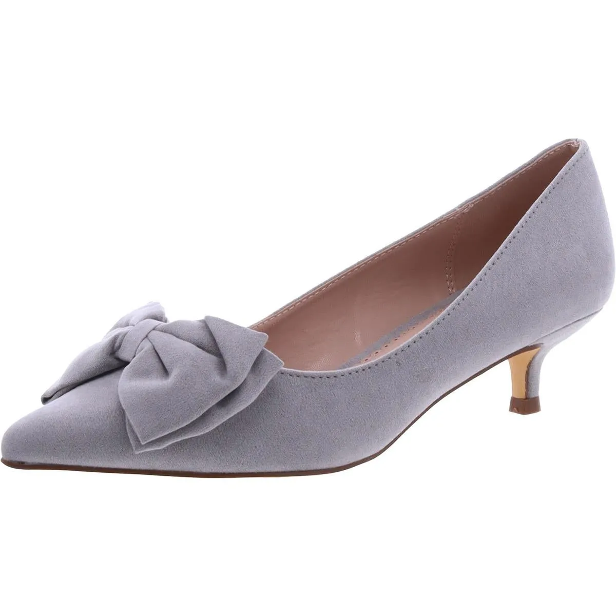 005675 Womens Faux Suede Cushioned Footbed Pumps