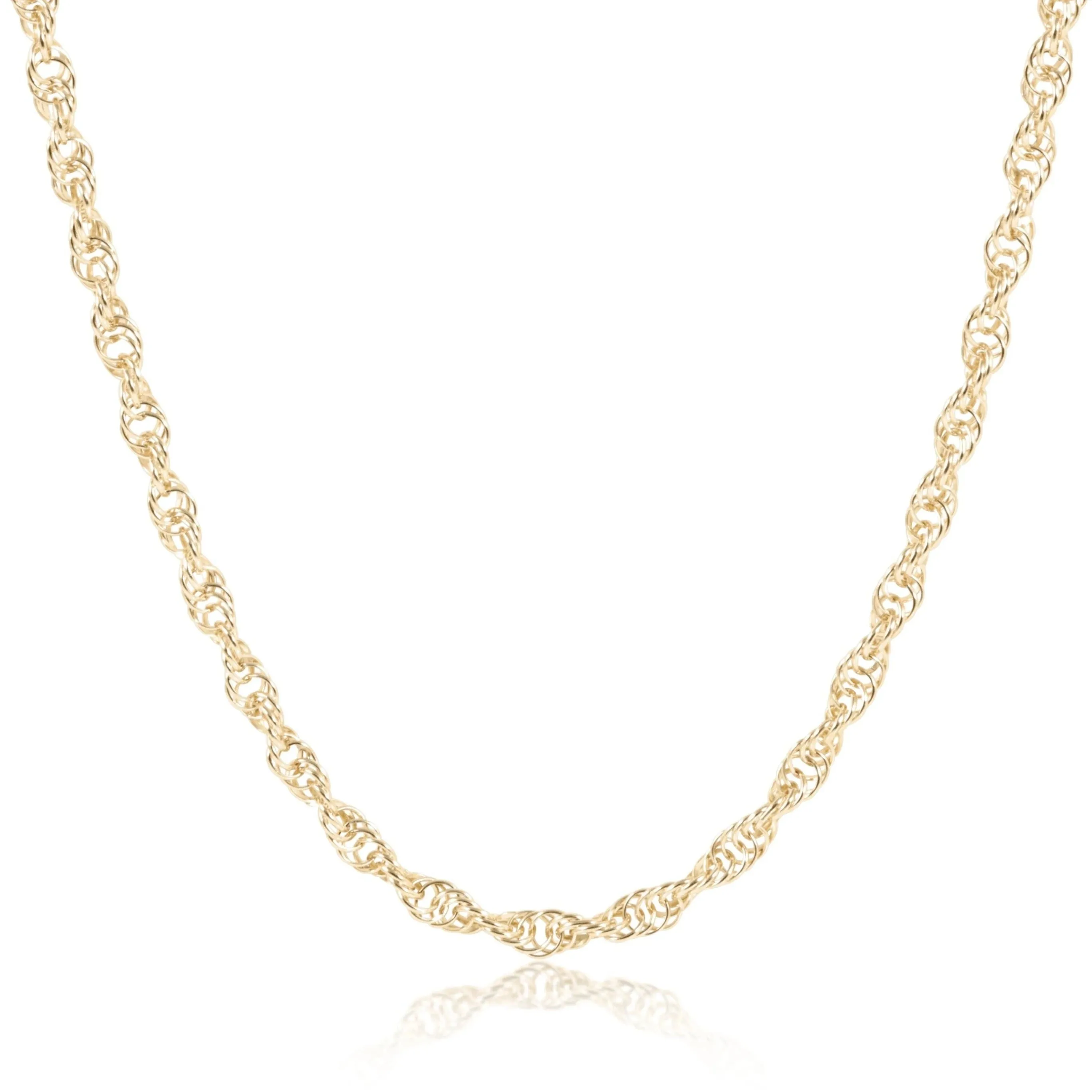 15” Choker Rope Chain - Gold