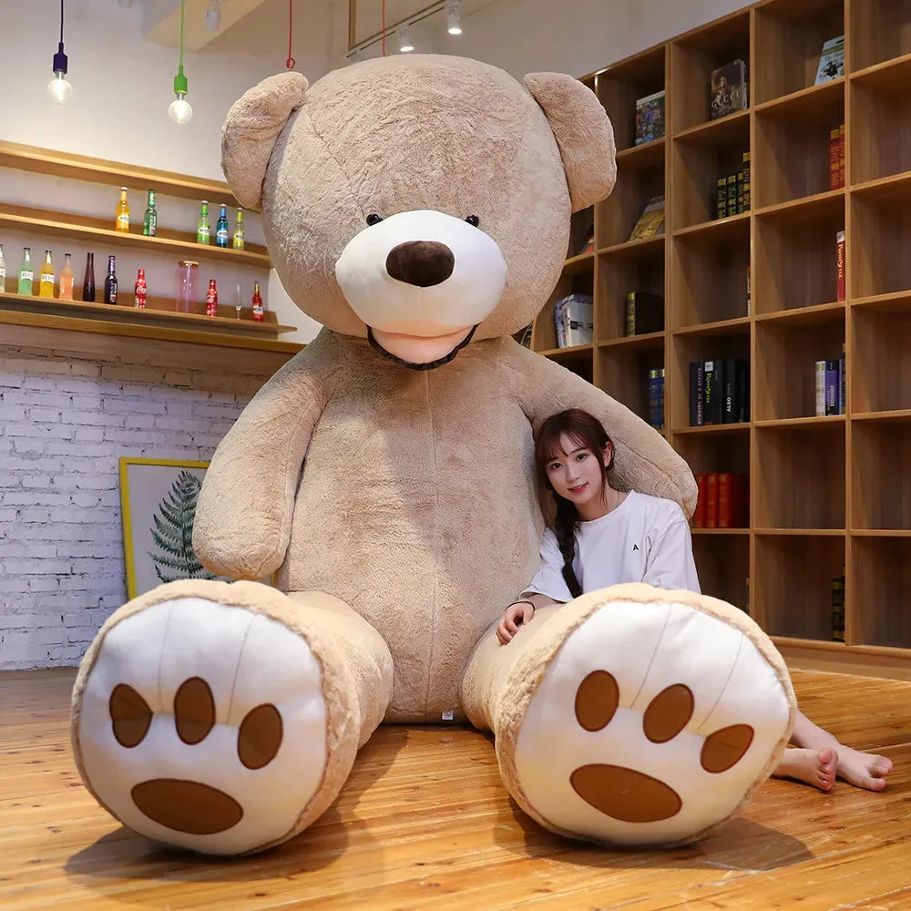 1pc 100cm The Giant Teddy Bear Plush Toy Stuffed Animal High Quality kids Toys Birthday Gift Valentine's Day Gifts for women