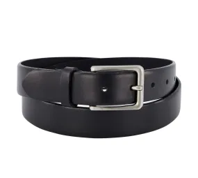 30mm Black Leather Belt