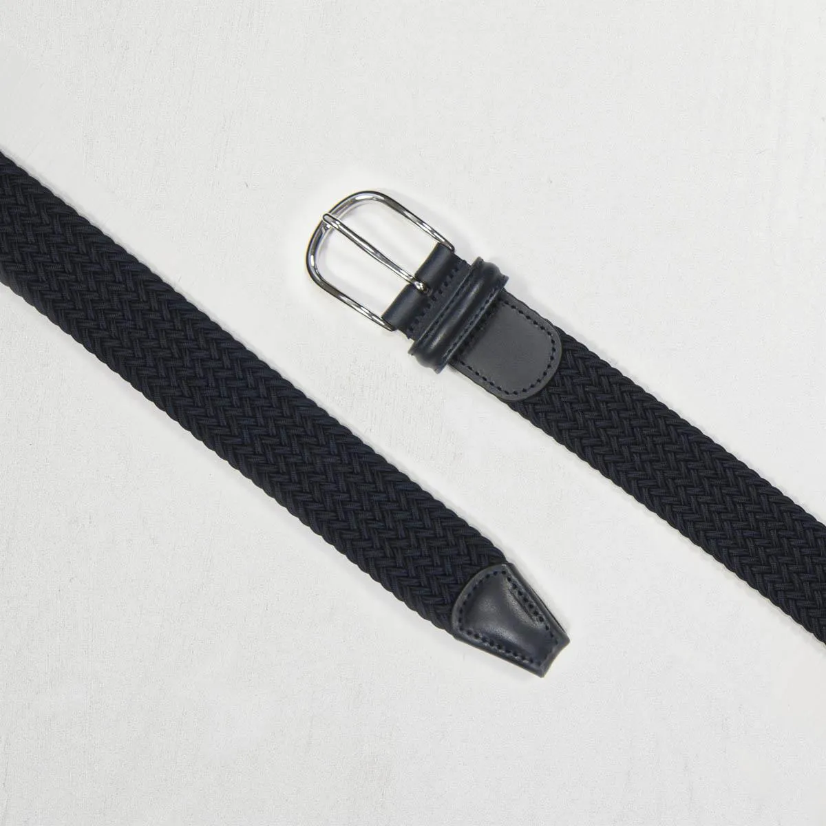 3.5cm Woven Elastic Belt (Navy)