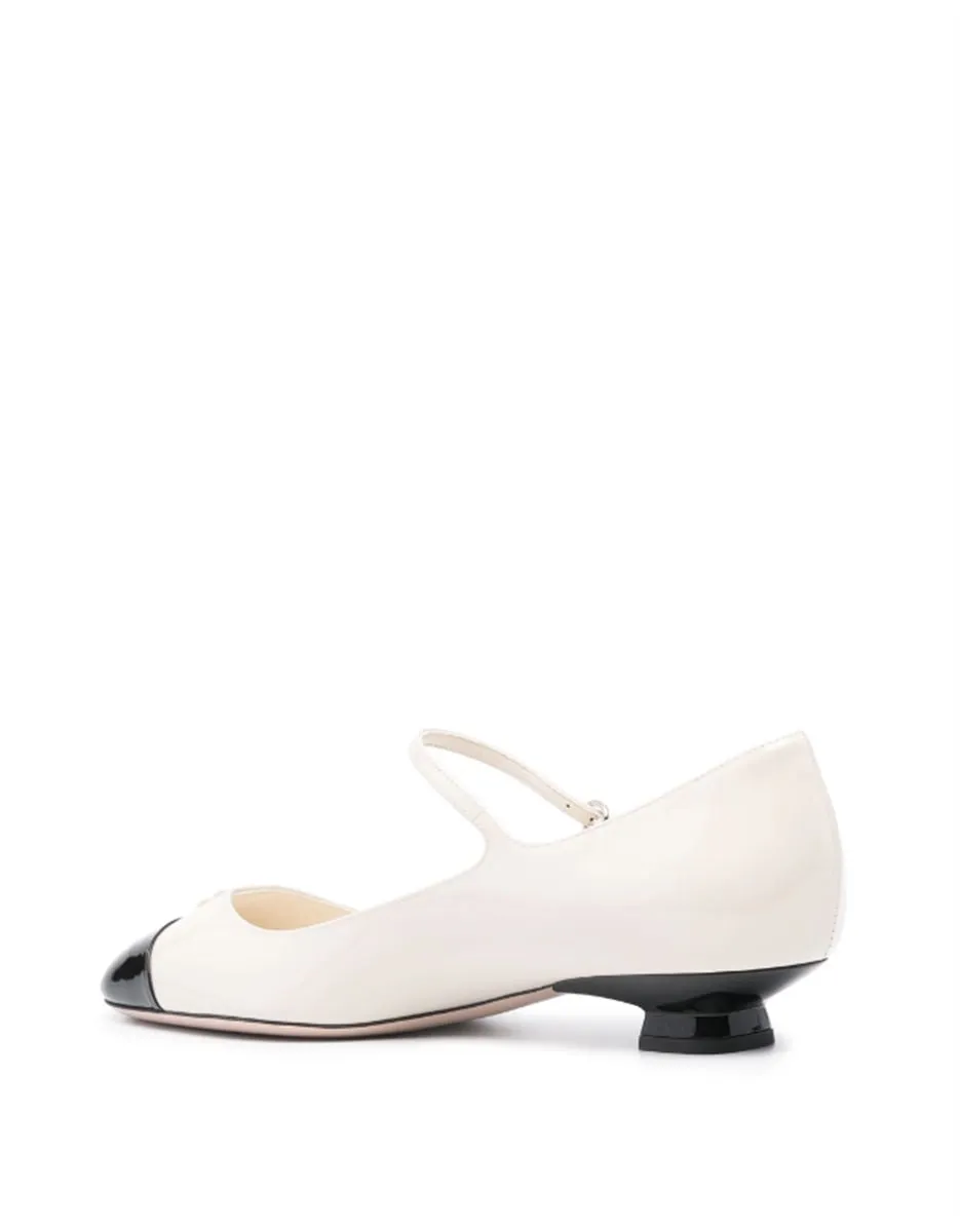 40MM PATENT-LEATHER BALLERINA SHOES