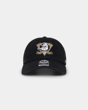 47 Brand Anaheim Ducks 47 Clean Up Strapback Black