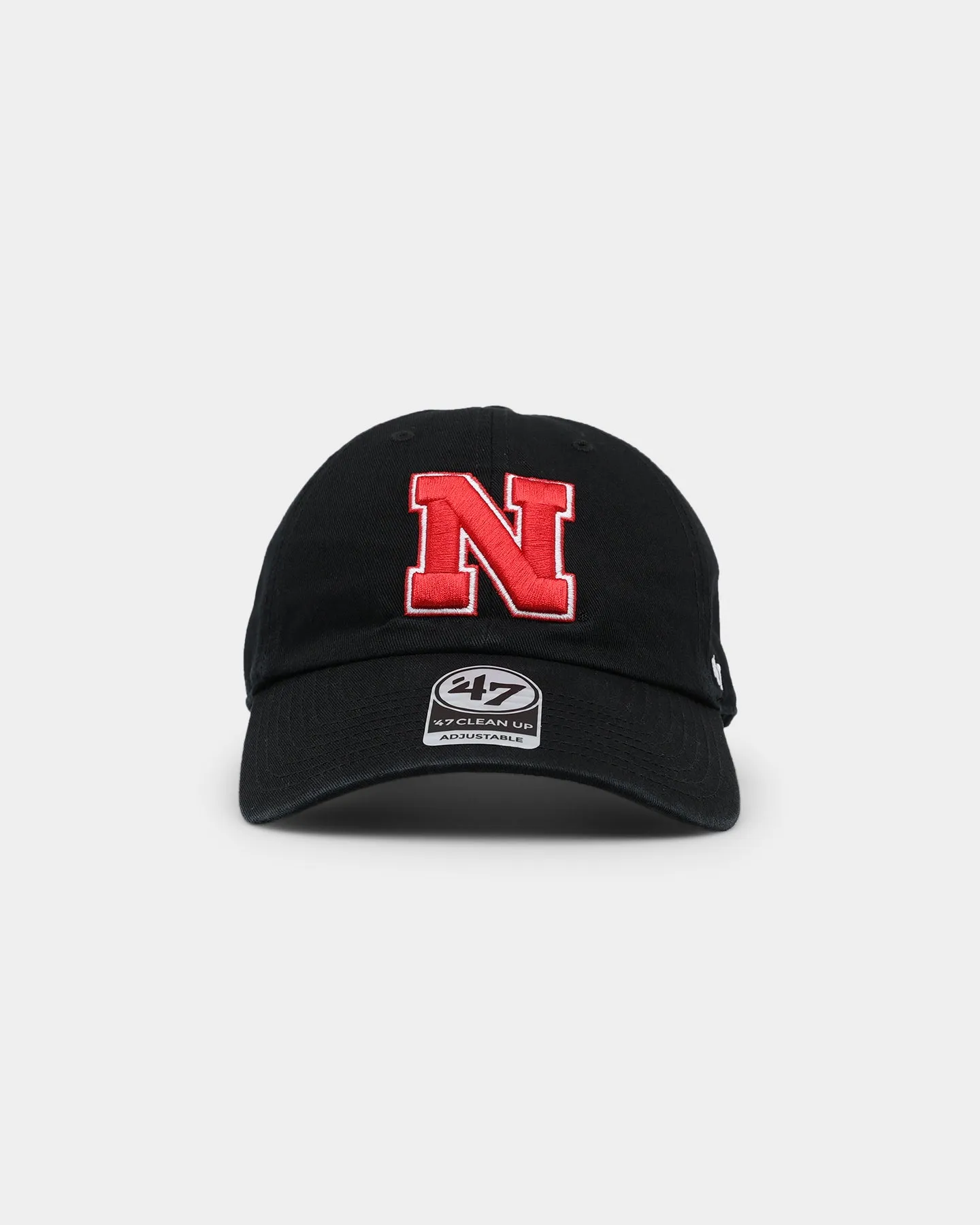 47 Brand Nebraska Cornhuskers '47 Clean Up Strapback Black