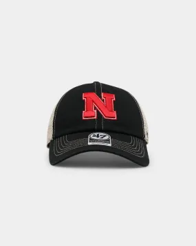 47 Brand Nebraska Cornhuskers Trawler '47 Clean Up Strapback Black