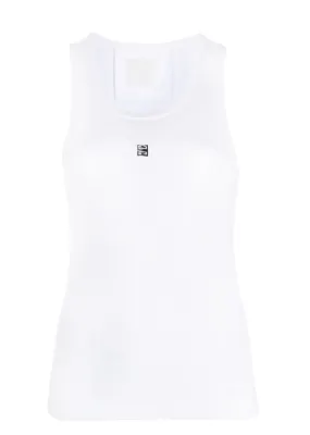 4G-LOGO PLAQUE SLEEVELESS TOP