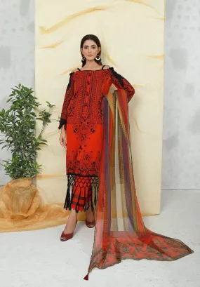 ACE Galleria Digital Embroidered Unstitched 3 Piece Lawn Suit ACE-12053