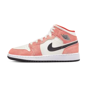 Air Jordan 1 Mid SE GS 'Orange Suede'