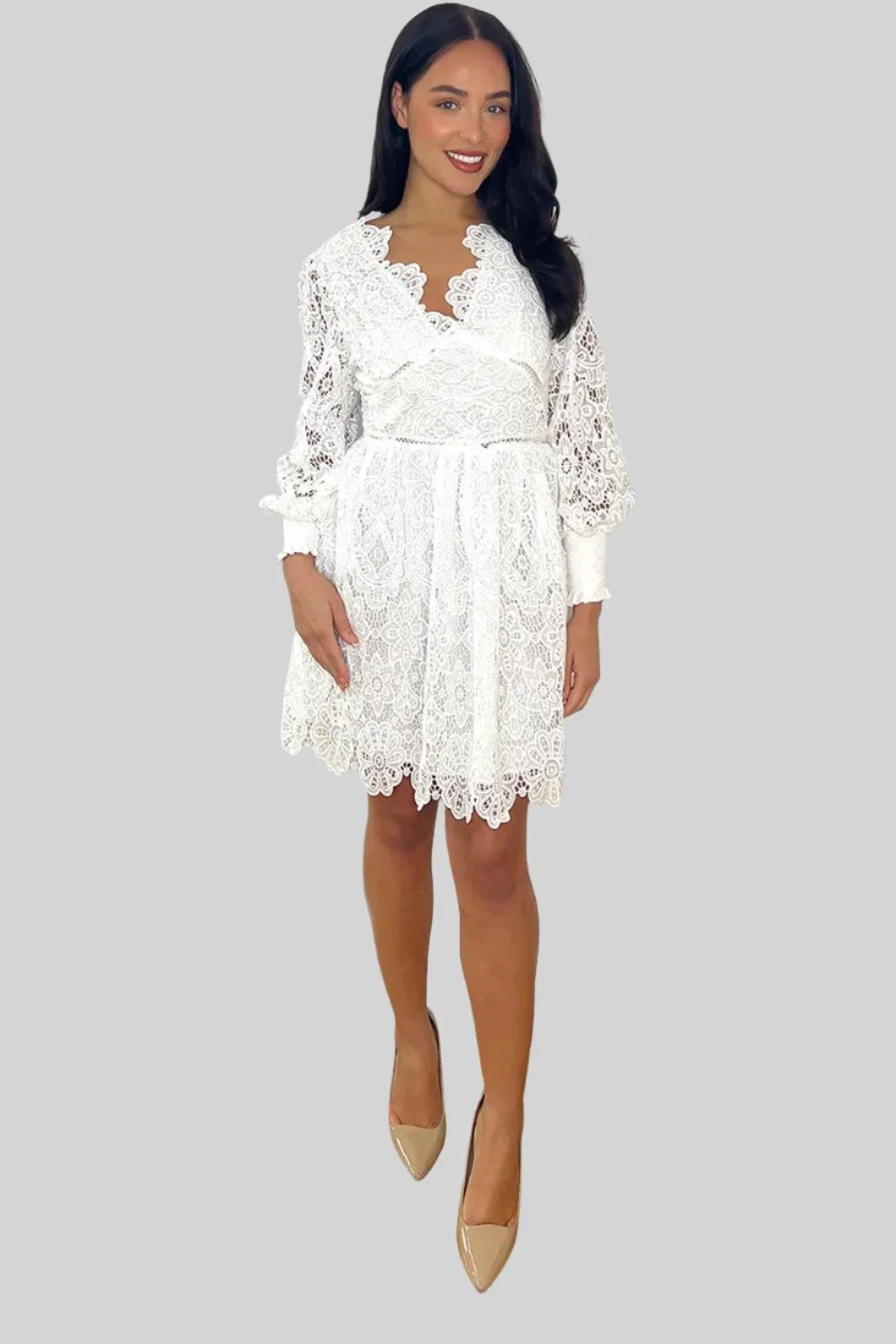 All Over Lace Occasion Dress