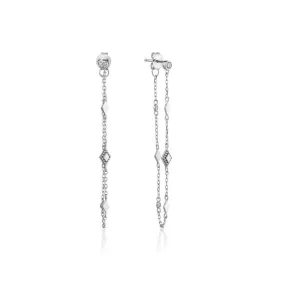 Ania Haie Bohemian Drop Chain Stud Earrings