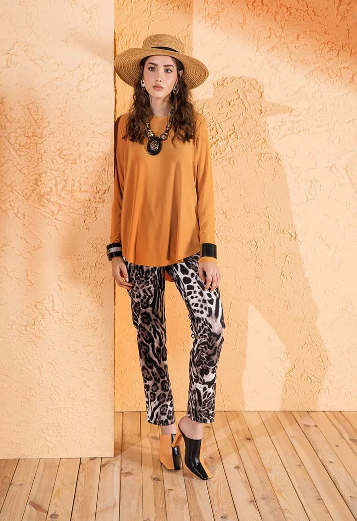 Animal Print Jegging Pants