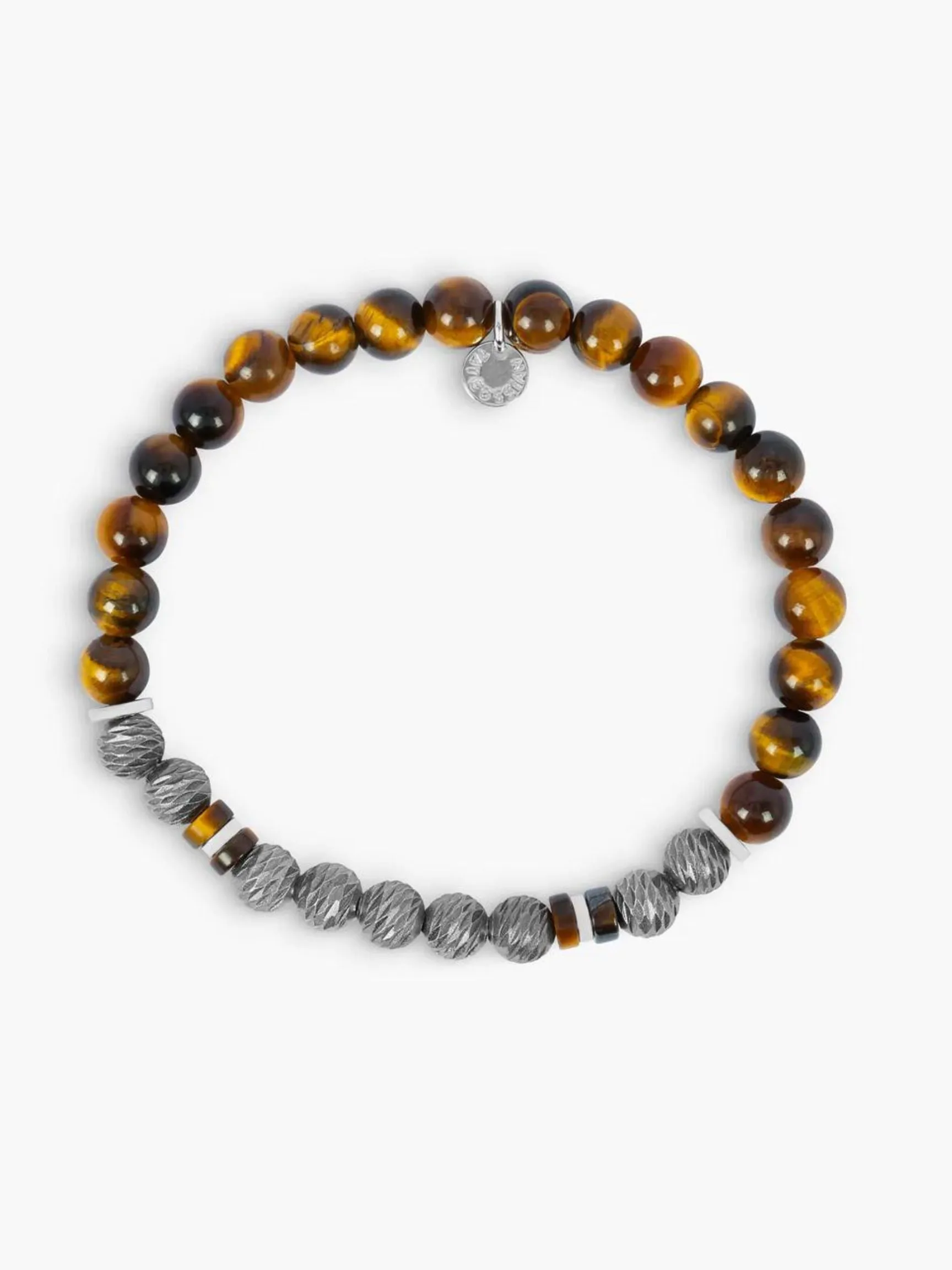 Argento Graffiato Bracelet | Tiger Eye