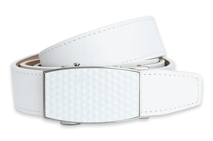 Aston Eagle White, 1 3/8 Strap, Golf Belt