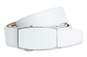 Aston Eagle White, 1 3/8 Strap, Golf Belt