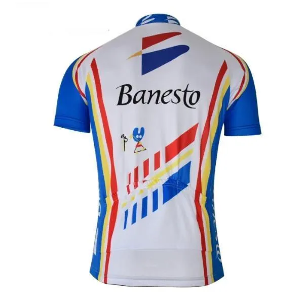 Banesto Retro Jersey Short Sleeve White