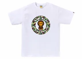 Bape ABC Camo Milo Busy Works Tee 'White Green'