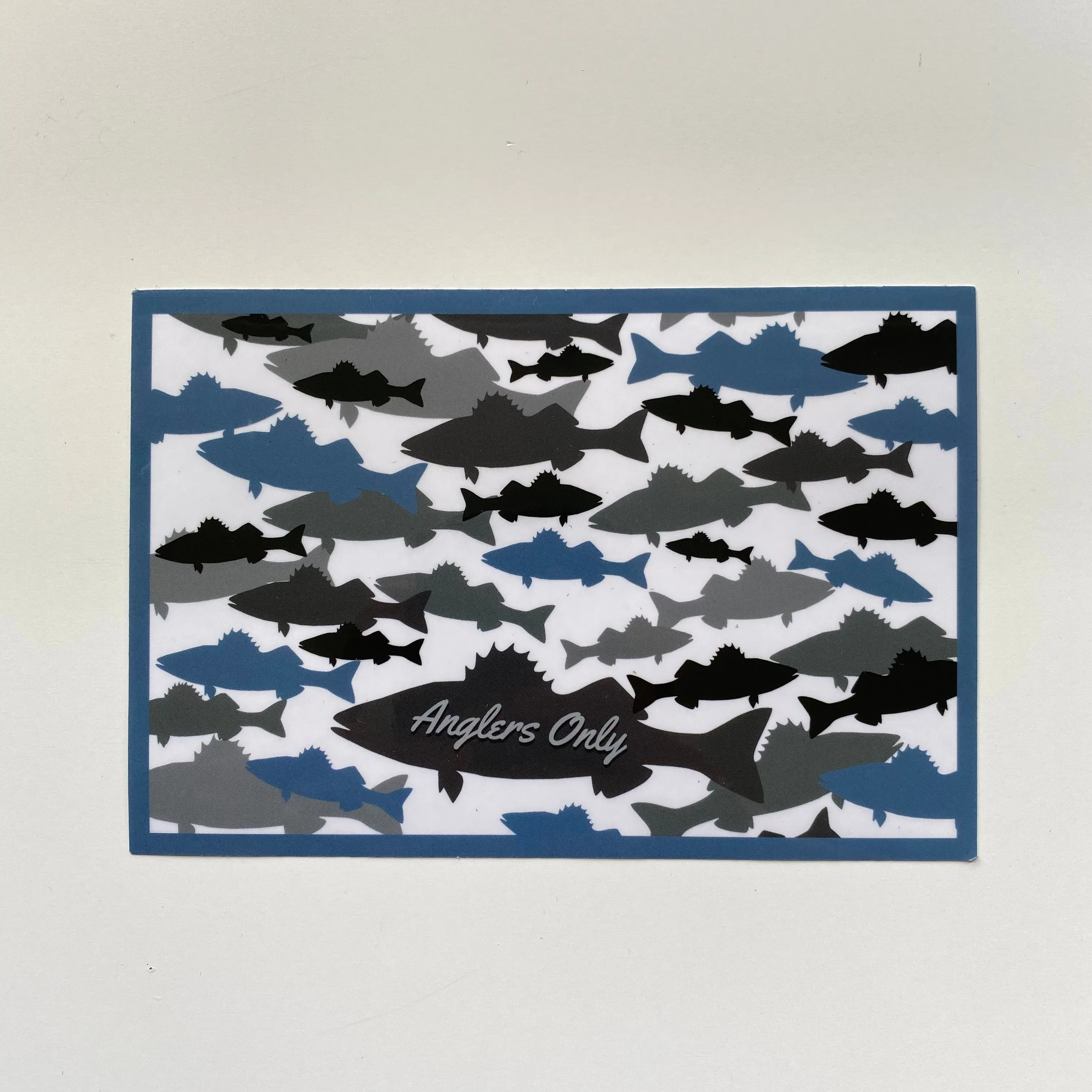 'Bass Camo' Sticker for Double-Sided Box (Small)