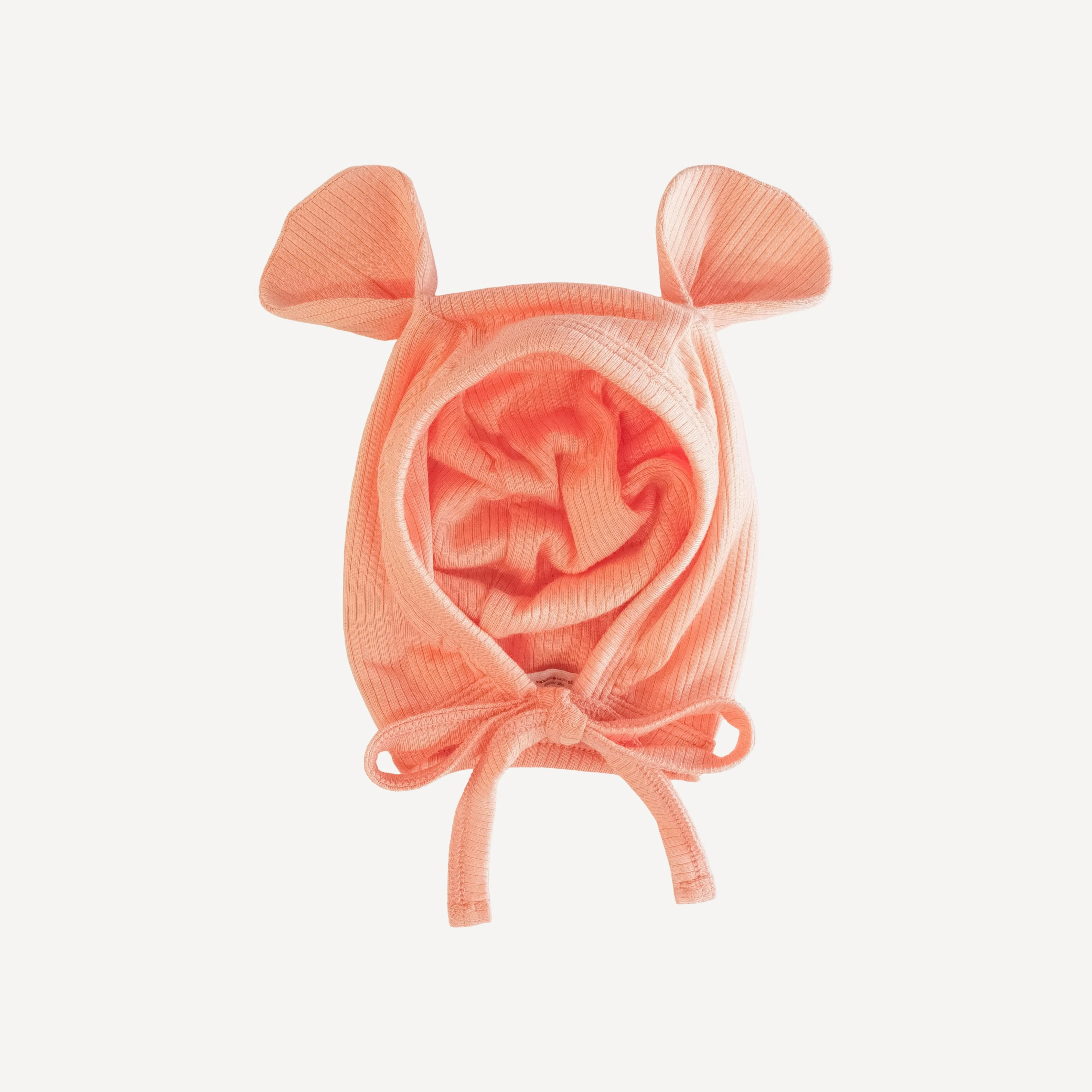 bear hat | peach quartz | modal skinny rib