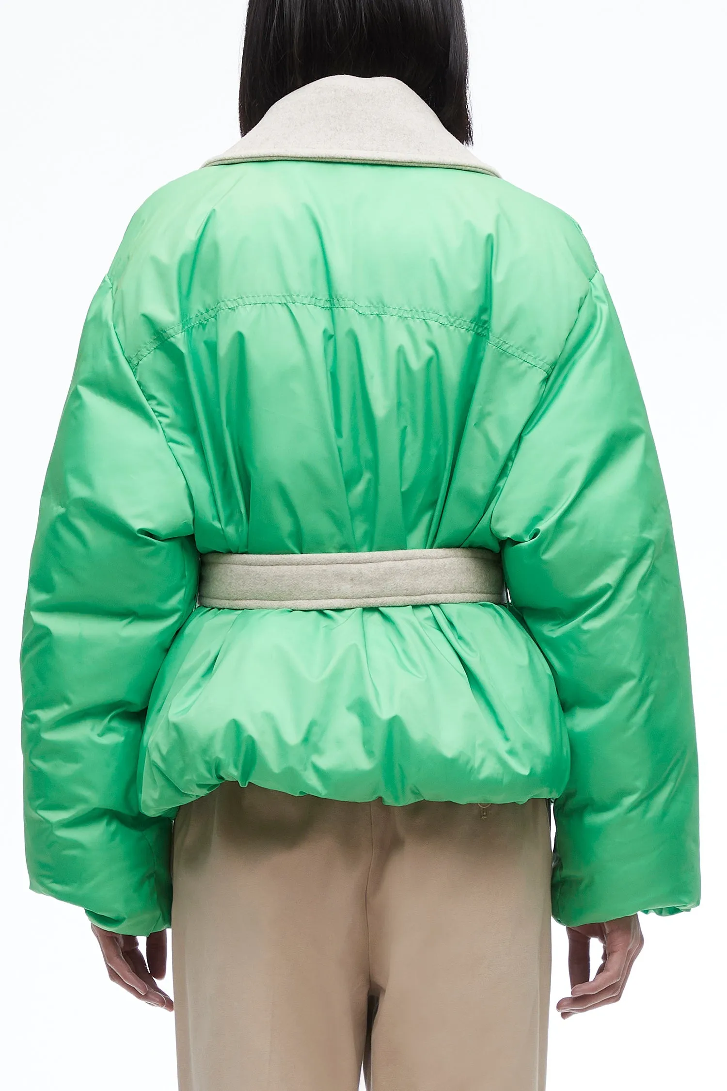 Belted Puffer Pea Coat