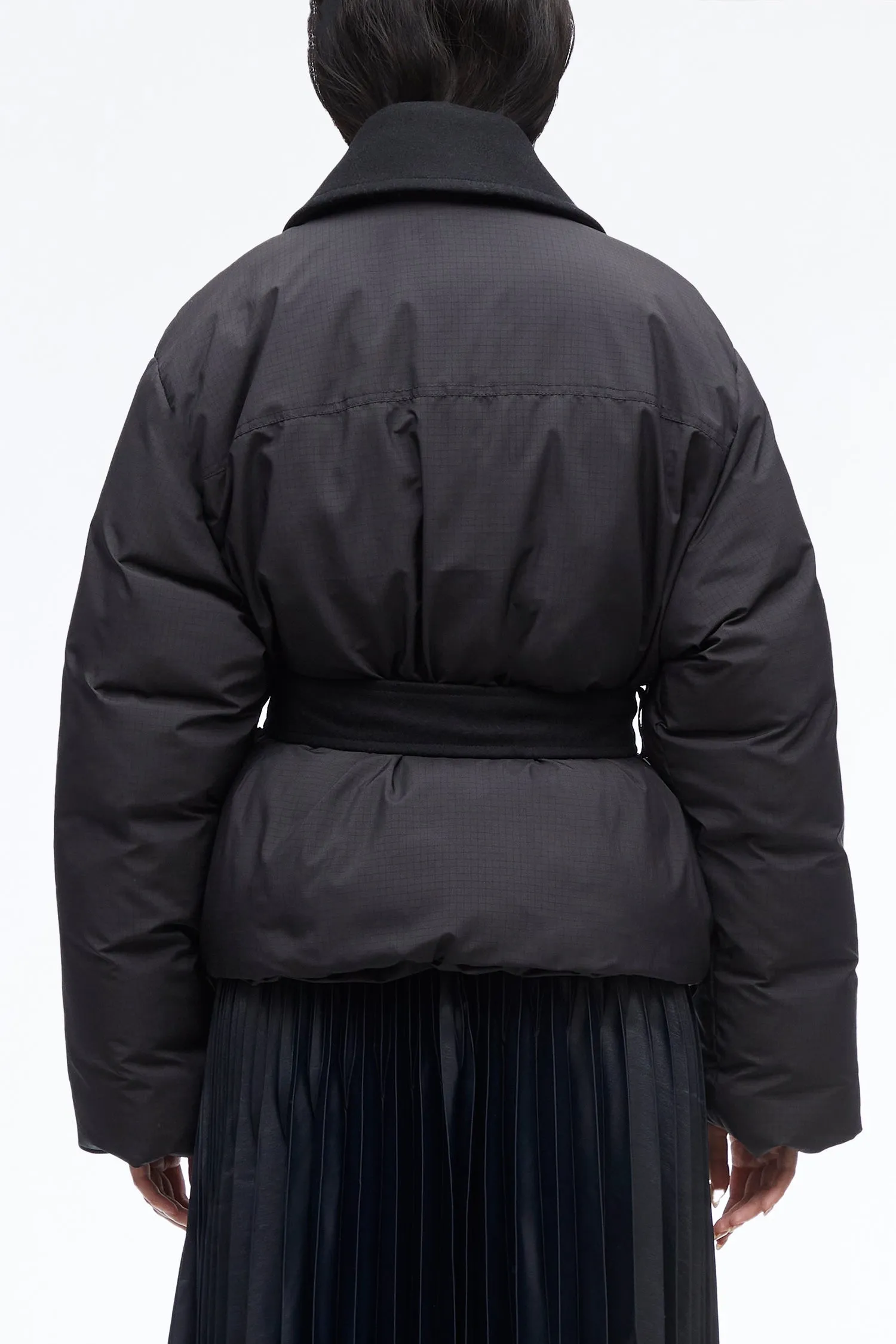 Belted Puffer Pea Coat