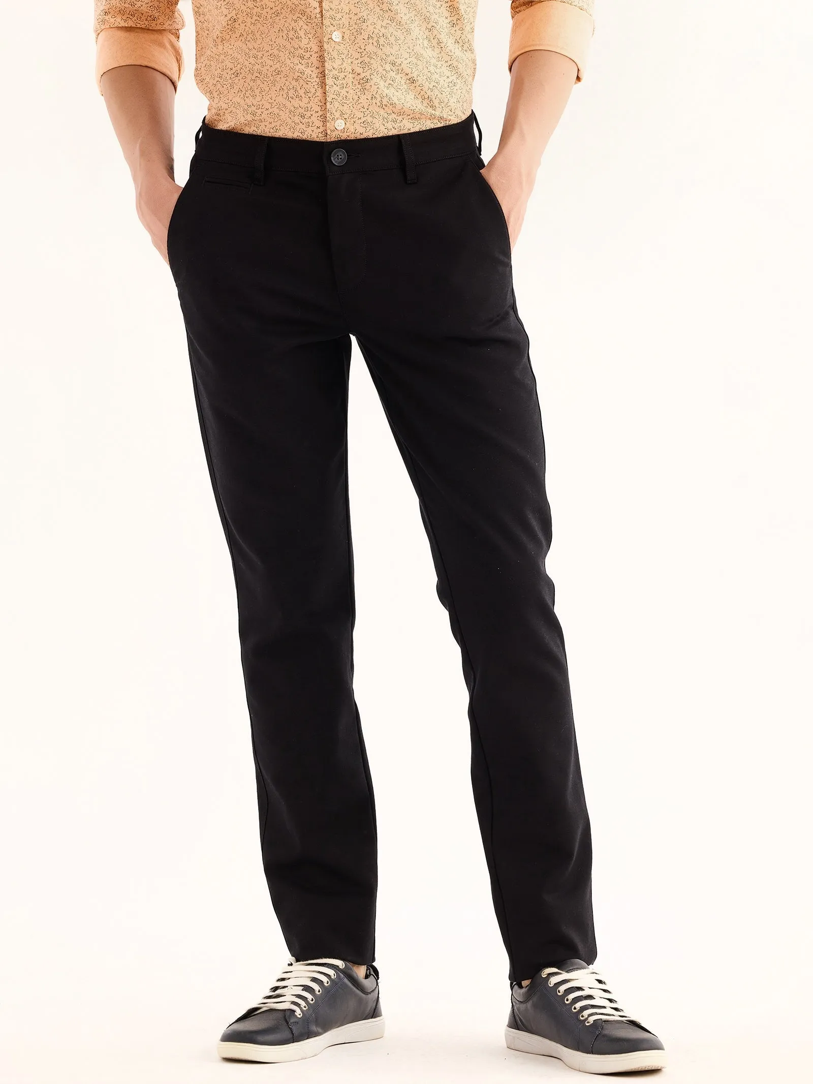 Black Stretch Slim Fit Trouser