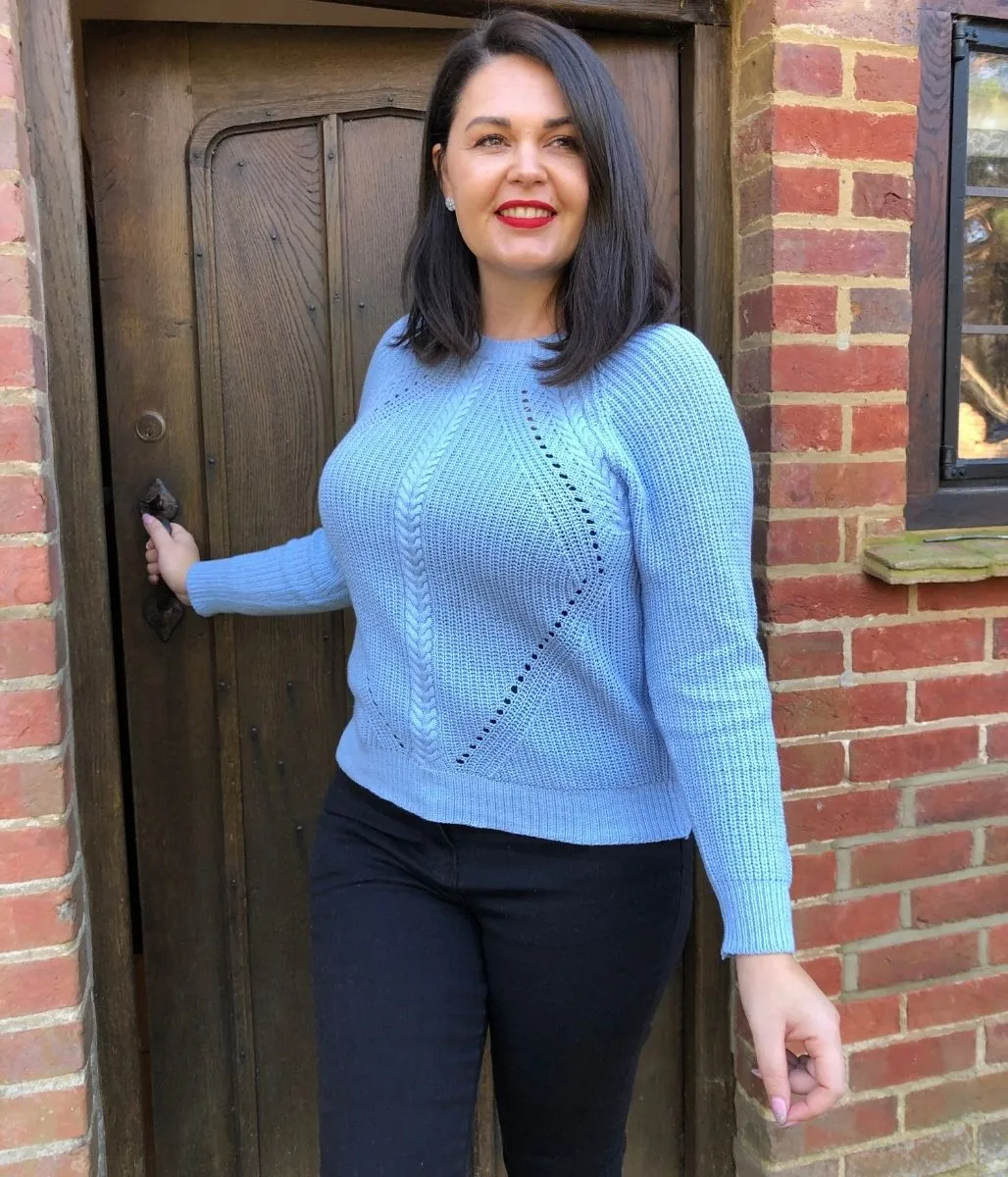 Blue Diamond Cable Jumper