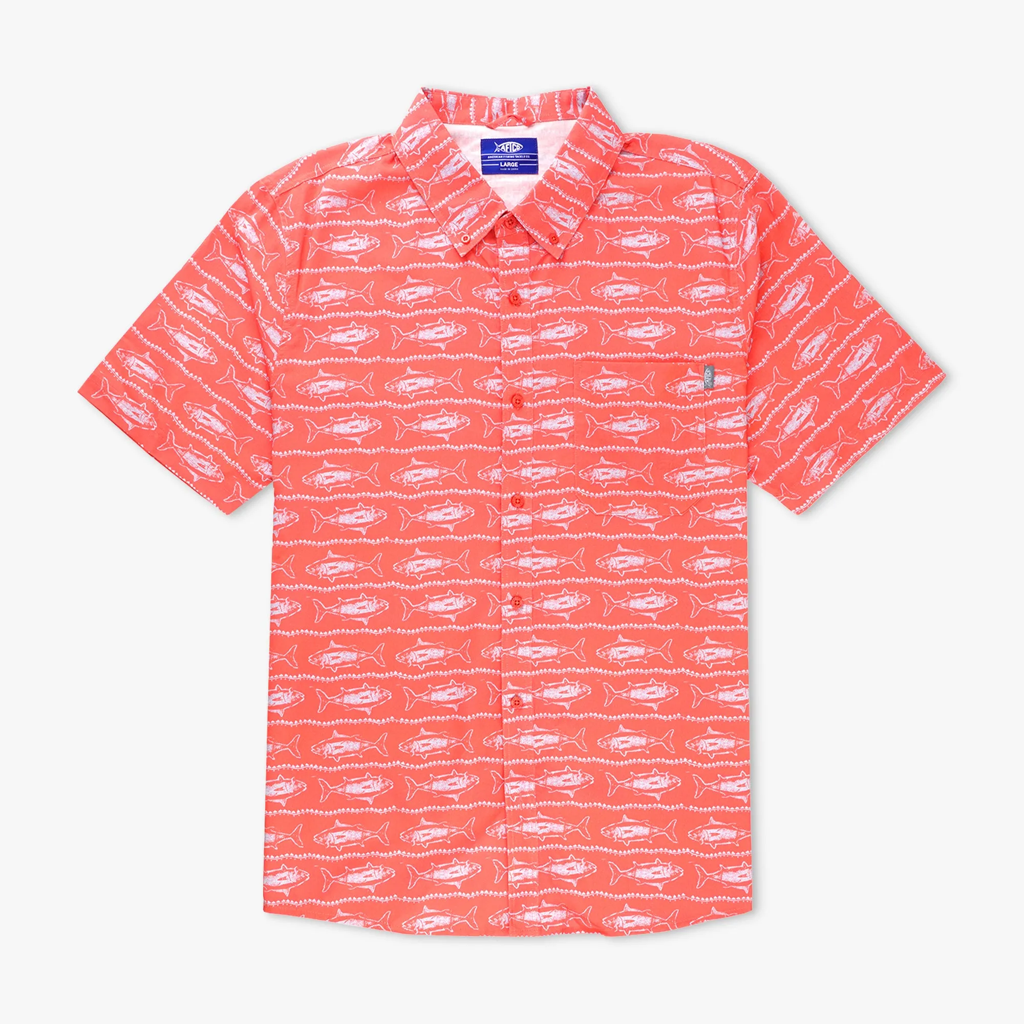 Boatbar SS Button Down Shirt | Soft Coral