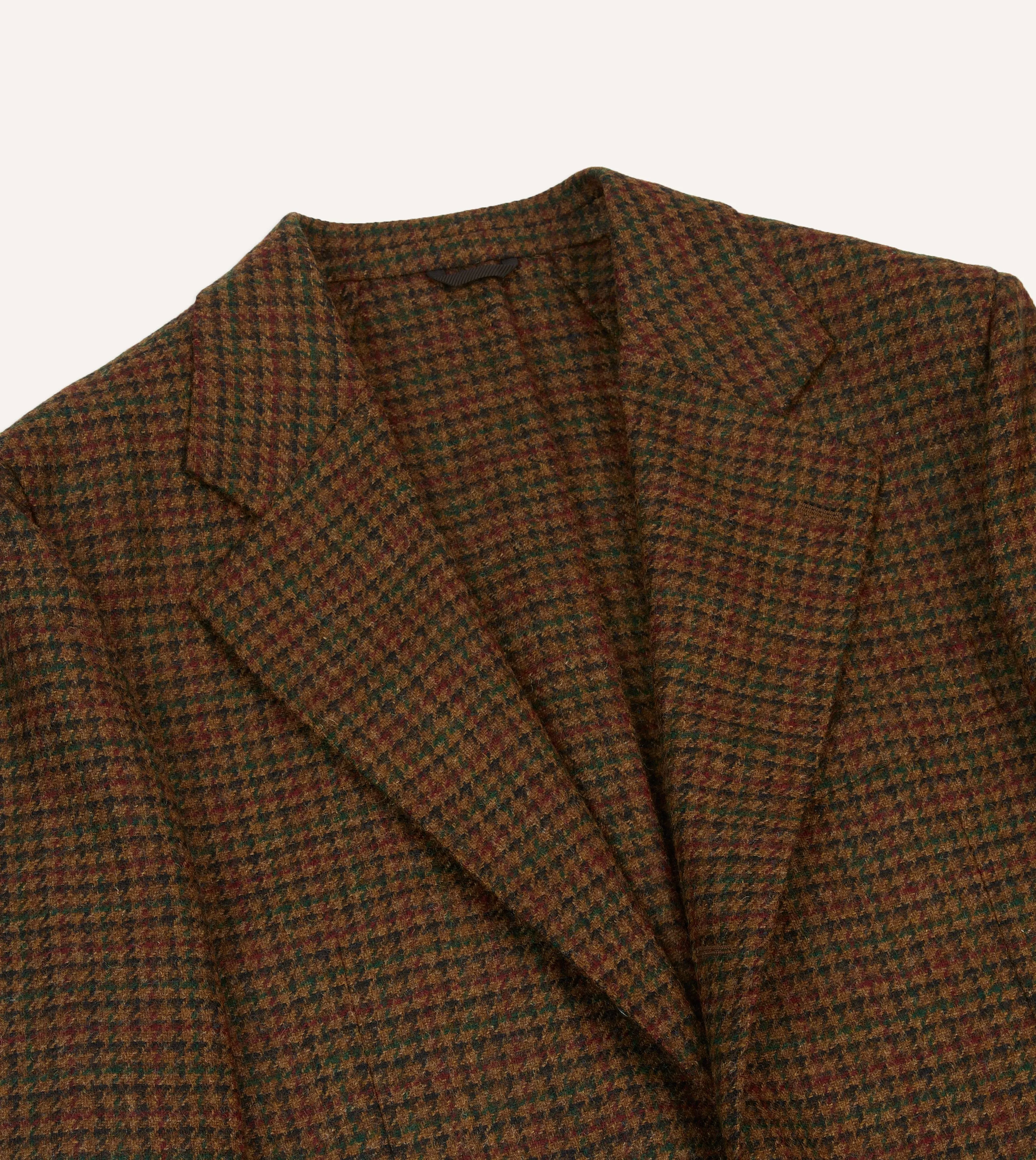 Brown Gun Club Check Tweed Blazer