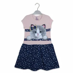 C1748 PNK Ready for Party Miaoo T-Pink with Blue Frock