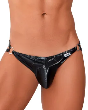 Candyman 99741 Gloss Jockstrap Black