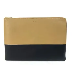 CELINE Clutch bag 100093HTM leather Brown Two-tone By color Women Used Authentic