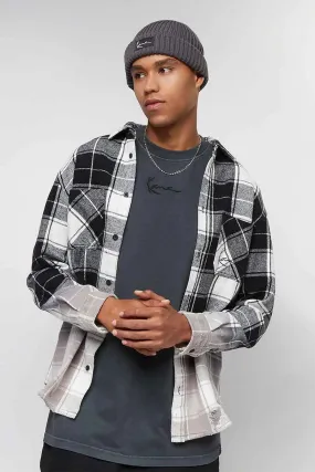 Chest Sign Heavy Washed Flannel Shirt