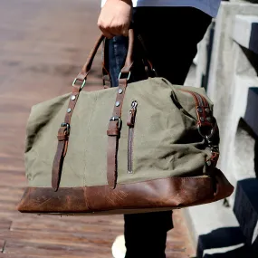 Christmas Gifts Waxed Canvas Travel Bag Waterproof Duffle Bag Shoulder Duffel Bags Luggage Bag