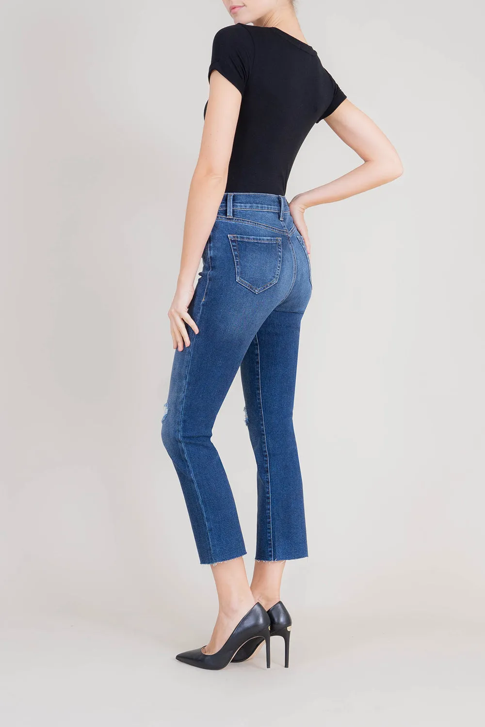 Classic 5pkt High Rise Straight Crop