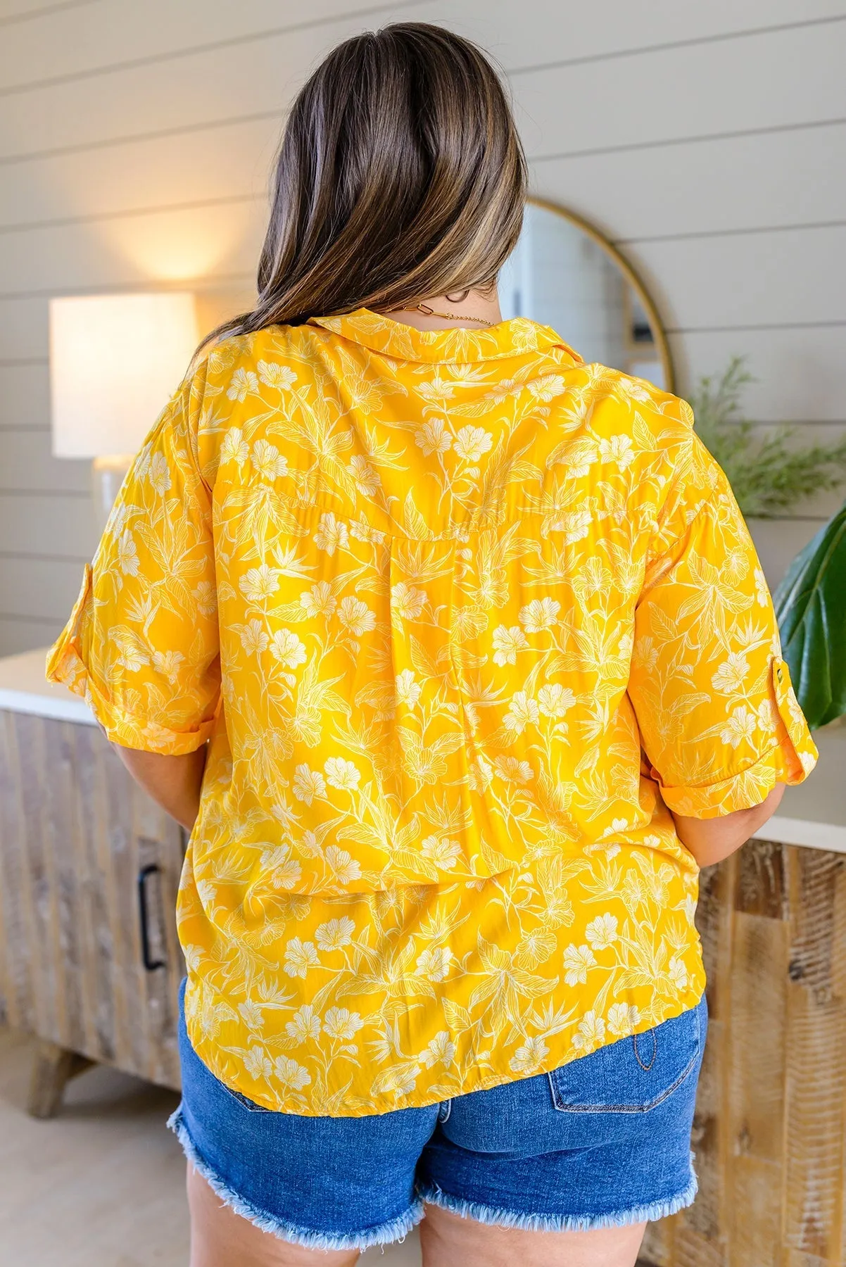 Clementine Floral Button Up Blouse