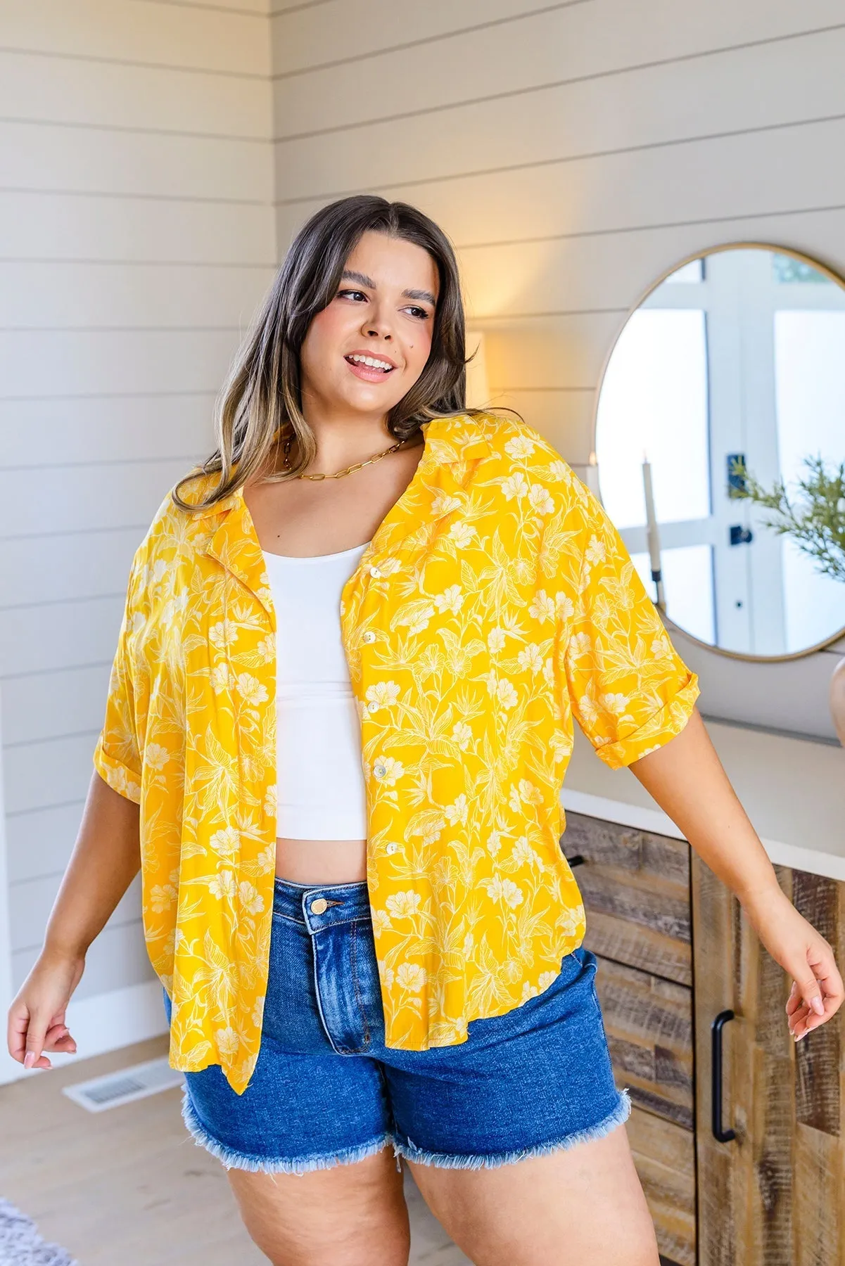 Clementine Floral Button Up Blouse