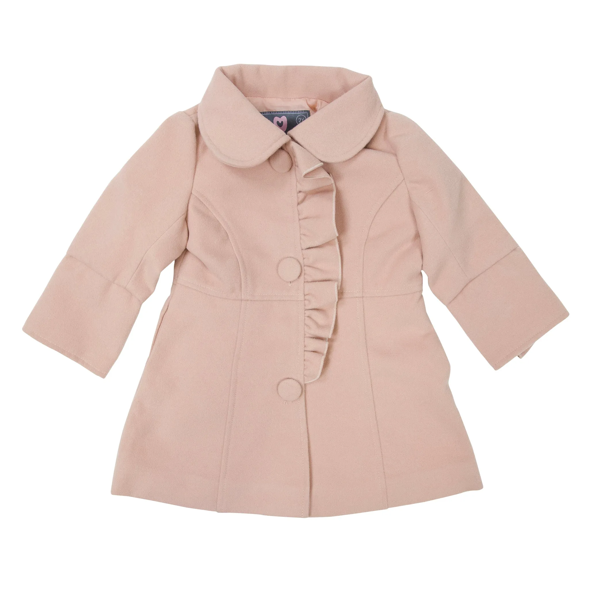 Collared Overcoat Dusty Pink