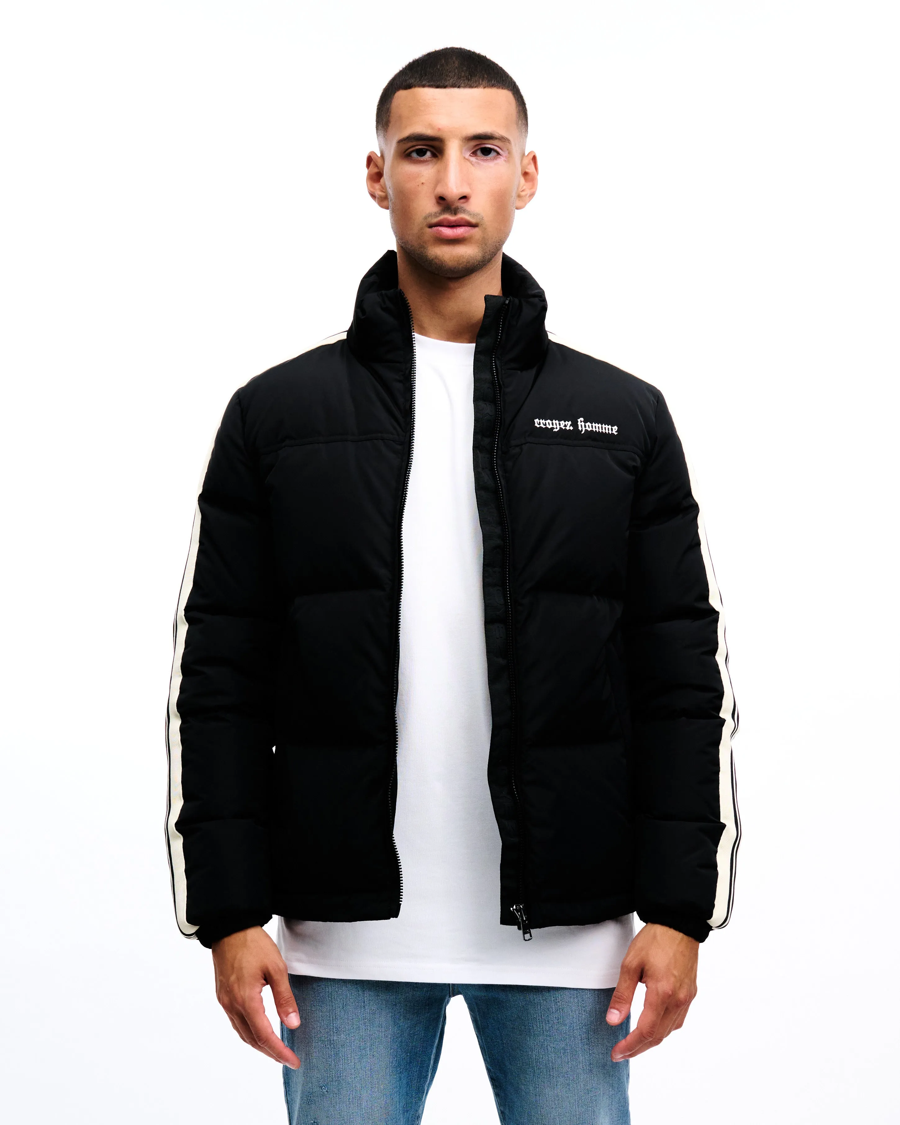 CROYEZ VICE PUFFER JACKET - BLACK