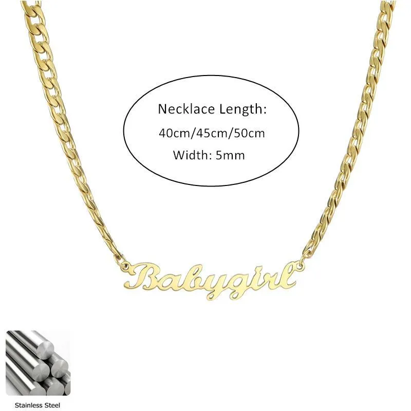 Custom Name Necklace-Name Plate Necklace-My Name Necklace