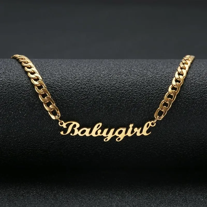 Custom Name Necklace-Name Plate Necklace-My Name Necklace