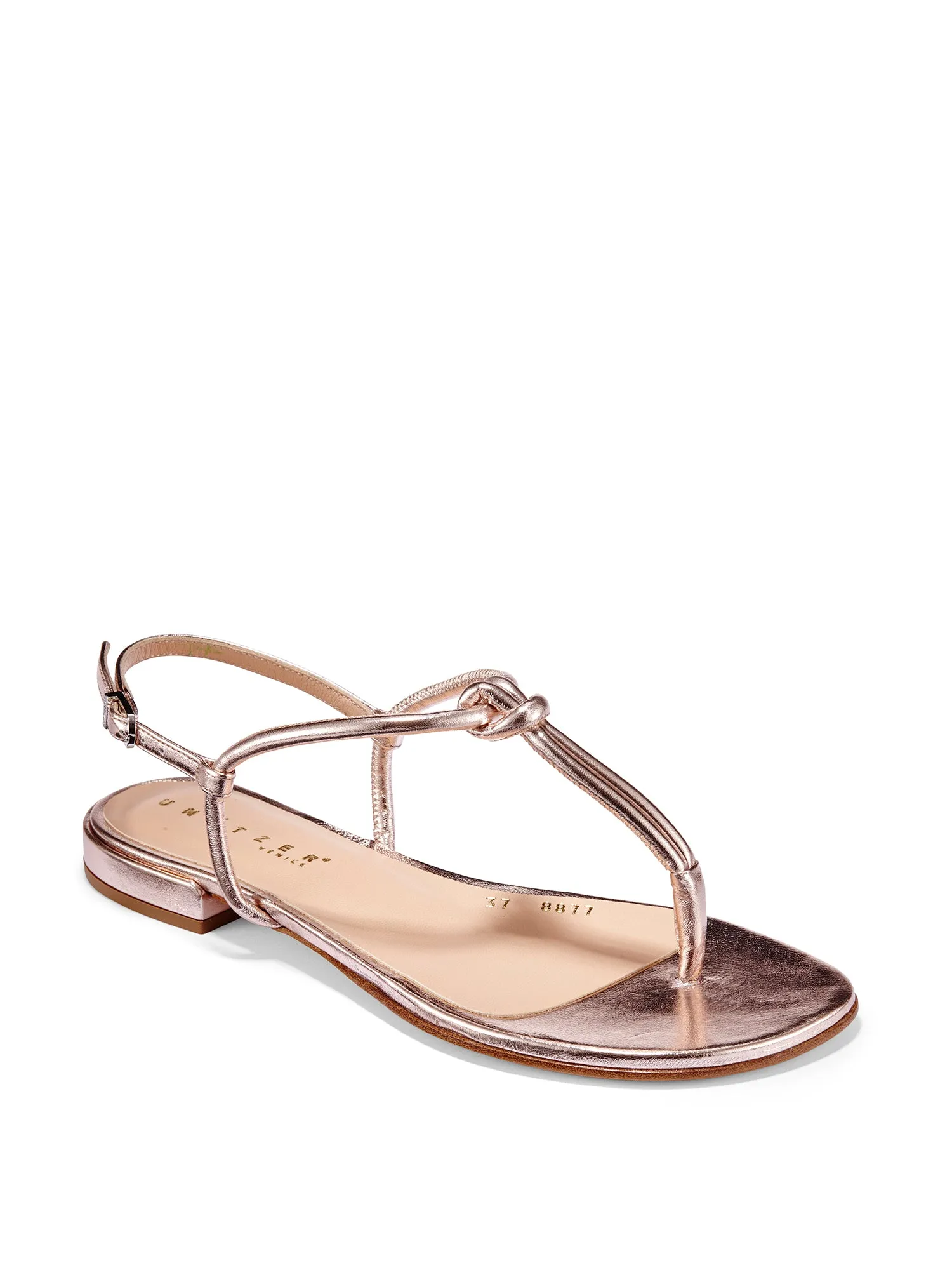 Delia Nappa Leather Knot Sandal