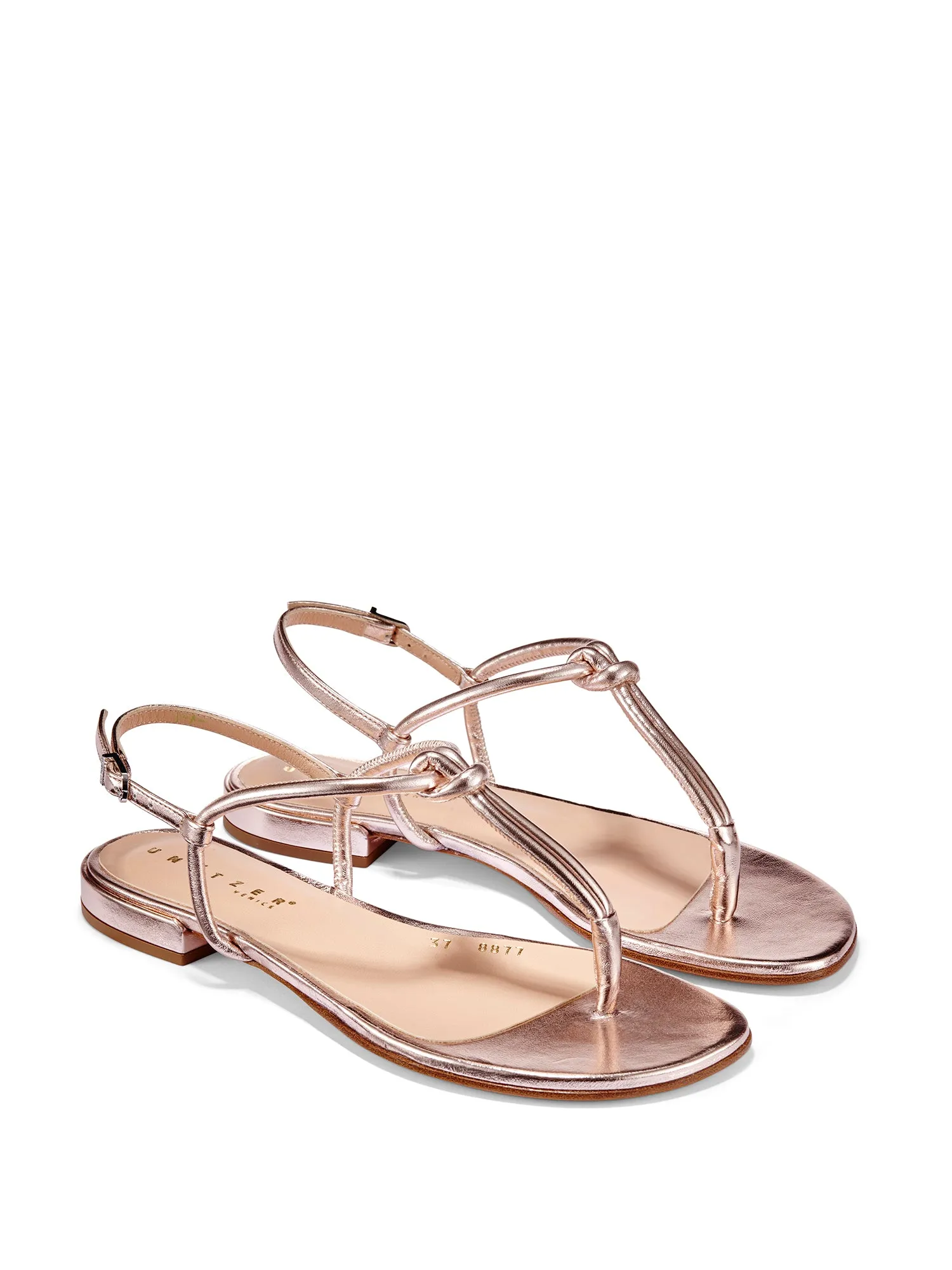 Delia Nappa Leather Knot Sandal