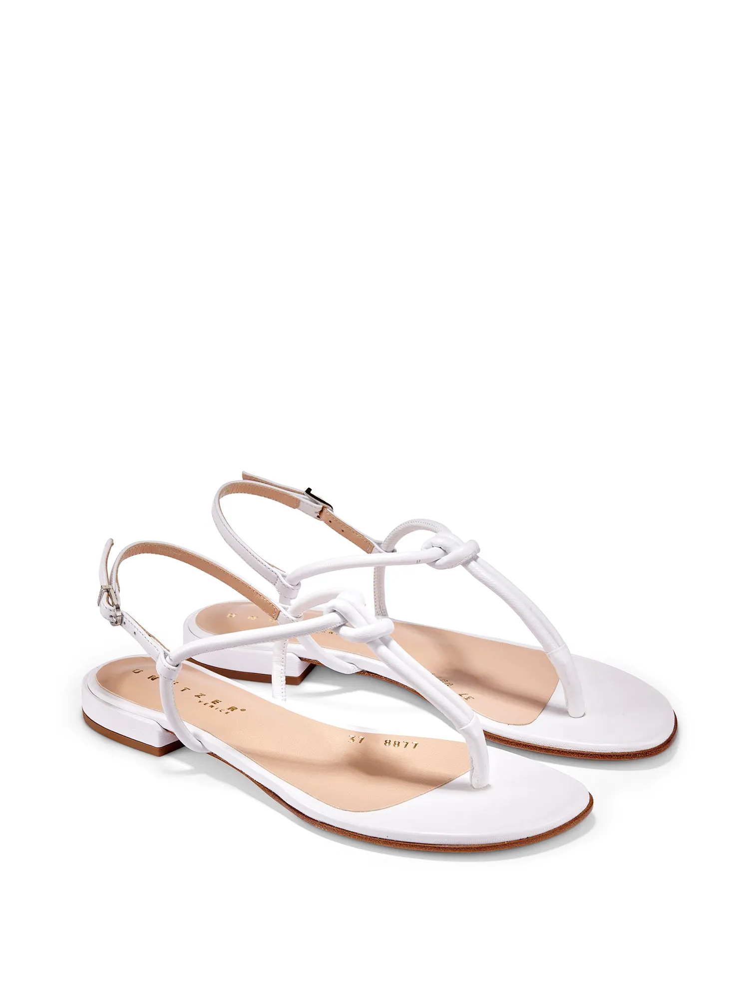 Delia Nappa Leather Knot Sandal