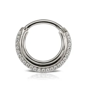 Diamond Dhara Clicker by Maria Tash in White Gold