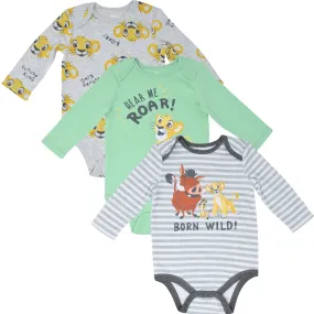 Disney Lion King 3 Pack Bodysuits