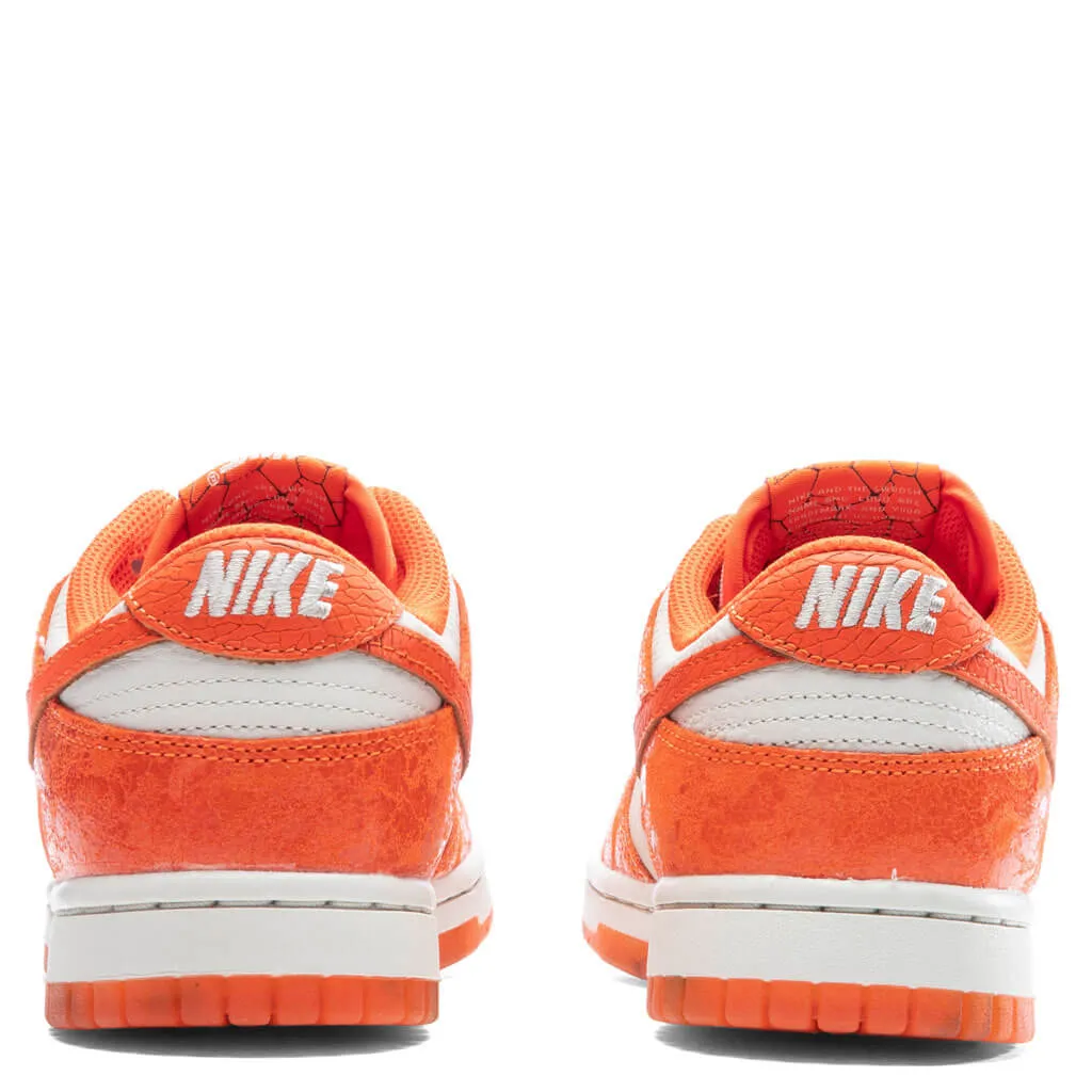 Dunk Low Women's - Light Bone/Safety Orange/Laser Orange