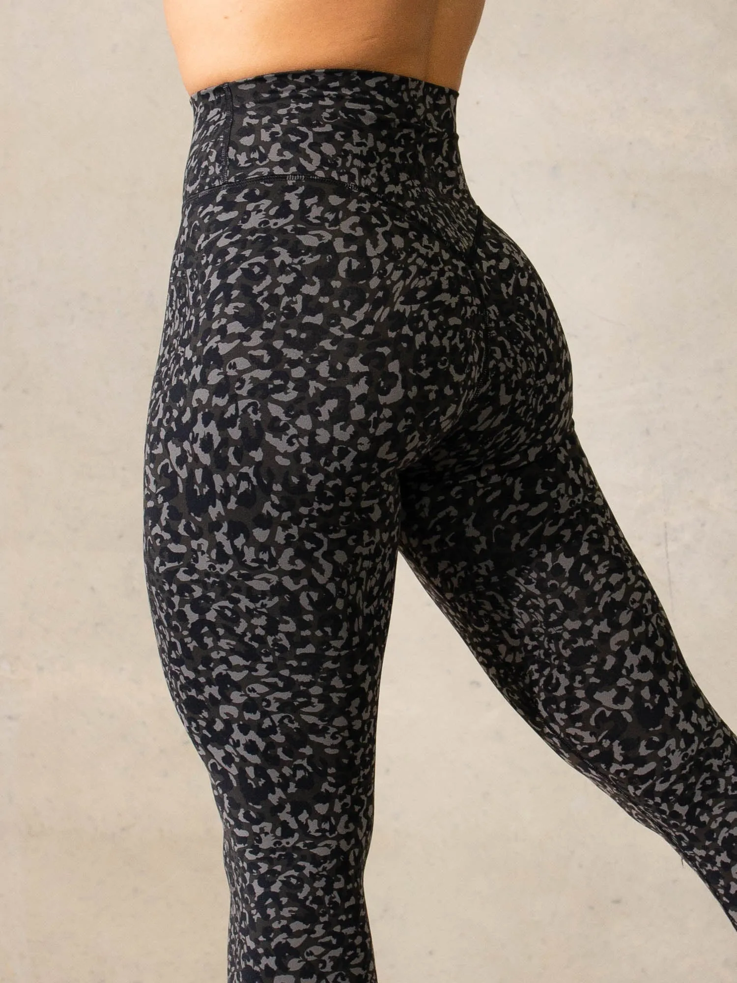 Empower High Waisted Leggings - Black Leopard