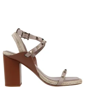 Espadrille Block 90 Sandal, Poudre