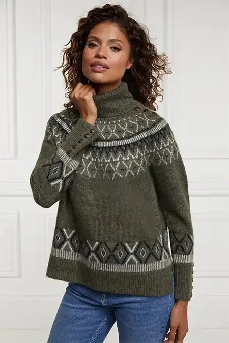 Fairisle Knit (Khaki)