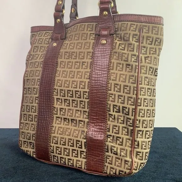 Fendi Vintage Zucchini tote bag